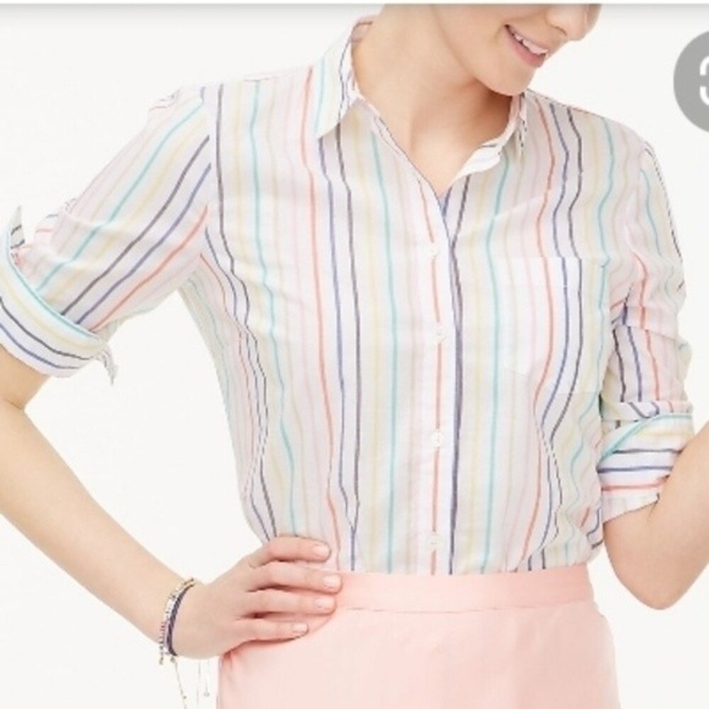 J.CREW  NWT Women's Striped Shirt Small